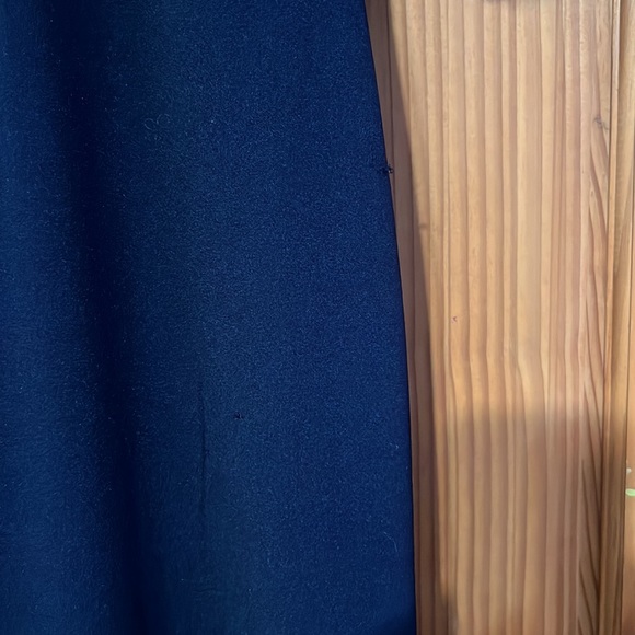 Calvin Klein Navy Sequined Puff-Sleeve Gown - Picture 8 of 14